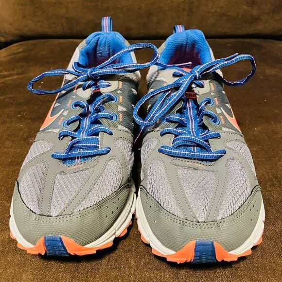 Mint Condition Nike Air Zoom Pegasus 28 Trail Womens 9.5 UIS 41 EUR Blue Orange - Picture 3 of 15